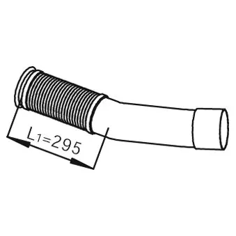 Tuyau souple, échappement DINEX OEM A9424902019