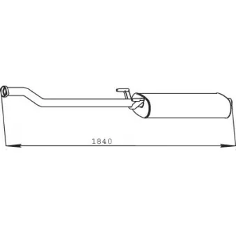 Silencieux central DINEX 56314