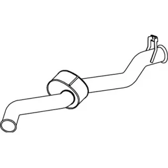 Tuyau d'échappement DINEX 68702