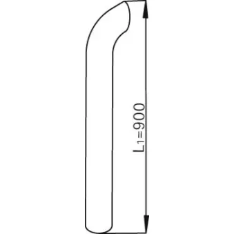 Tuyau d'échappement DINEX 68767