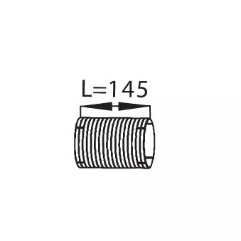 Tuyau souple, échappement DINEX 68703 pour SCANIA P,G,R,T - series G 440 - 441cv