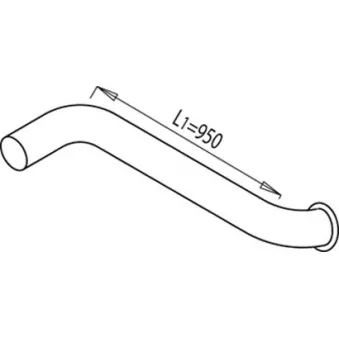 Tuyau d'échappement DINEX OEM 1319537