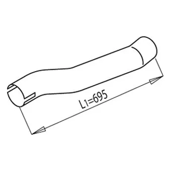 Tuyau d'échappement DINEX OEM 1349196
