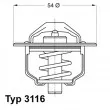 WAHLER 3116.82D - Thermostat d'eau