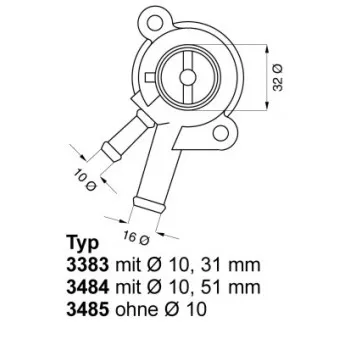 WAHLER 3383.87 - Thermostat d'eau