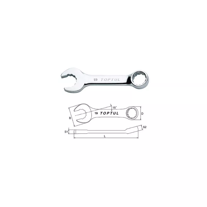 Clé mixte TOPTUL AAAG1111 - Visuel 2