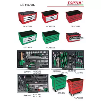 Boite à outils complète TOPTUL GCAZ0005