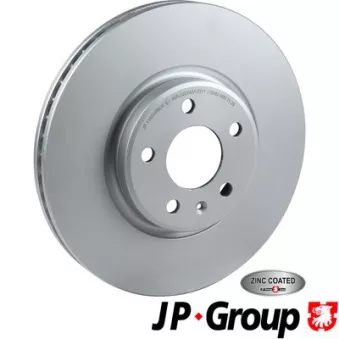Jeu de 2 disques de frein avant JP GROUP 1163108600 pour AUDI Q5 2.0 TDI quattro - 190cv