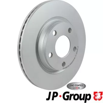 Jeu de 2 disques de frein avant JP GROUP OEM JZW615301Q