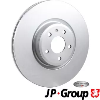 Jeu de 2 disques de frein avant JP GROUP 1163114200 pour AUDI Q5 2.0 TFSI quattro - 252cv