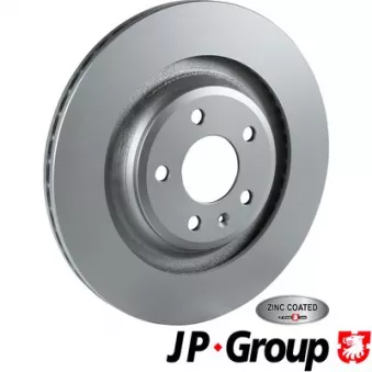 Jeu de 2 disques de frein arrière JP GROUP OEM 8K0615601C