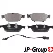 JP GROUP 1163613610 - Jeu de 4 plaquettes de frein avant