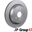 JP GROUP 1363203800 - Jeu de 2 disques de frein arrière