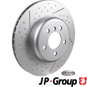 Jeu de 2 disques de frein arrière JP GROUP OEM 34206797600