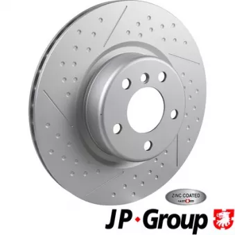 Jeu de 2 disques de frein arrière JP GROUP OEM 34206797598