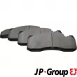 JP GROUP 1463601710 - Jeu de 4 plaquettes de frein avant