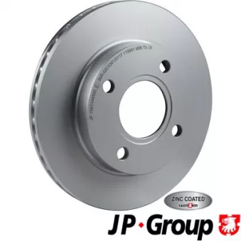 JP GROUP 1563104500 - Jeu de 2 disques de frein avant