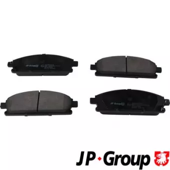Jeu de 4 plaquettes de frein avant JP GROUP OEM AY040NS095