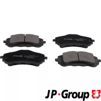 Jeu de 4 plaquettes de frein avant JP GROUP 4163607810 pour PEUGEOT 308 BlueHDi 130 - 131cv