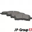 JP GROUP 4663600410 - Jeu de 4 plaquettes de frein avant