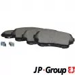 JP GROUP 4763600910 - Jeu de 4 plaquettes de frein avant
