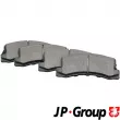 JP GROUP 4863700110 - Jeu de 4 plaquettes de frein arrière
