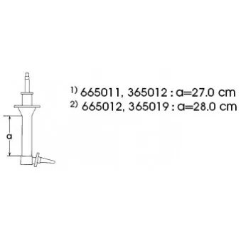 Jeu de 2 amortisseurs avant KYB OEM 5430201S27