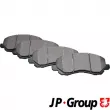 JP GROUP 5063600910 - Jeu de 4 plaquettes de frein avant