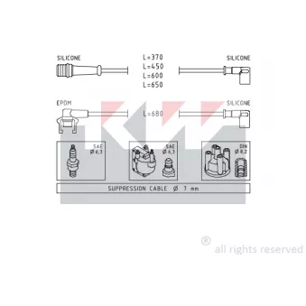 KW 359 539 - Kit de câbles d'allumage