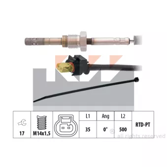 KW 422 332 - Capteur, température des gaz
