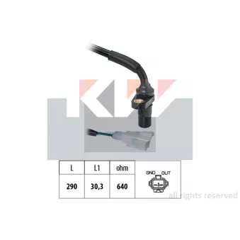 KW 453 465 - Capteur, régime
