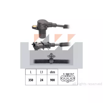 KW 453 850 - Capteur d'angle, vilebrequin