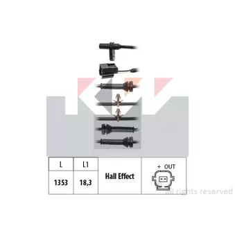 KW 460 239 - Capteur, vitesse de roue