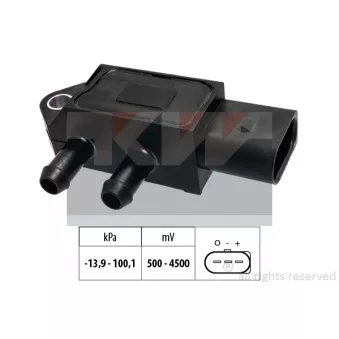 Capteur de pression barométrique, adaptation à l'altitude KW [493 318]