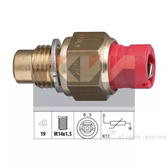 Capteur, température d'huile KW [530 267]