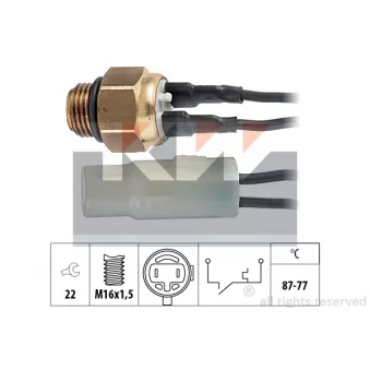 KW 550 053 - Interrupteur de température, ventilateur de radiateur