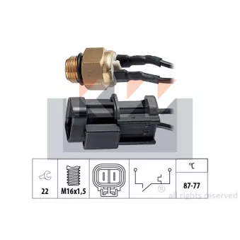 Interrupteur de température, ventilateur de radiateur KW [550 056]