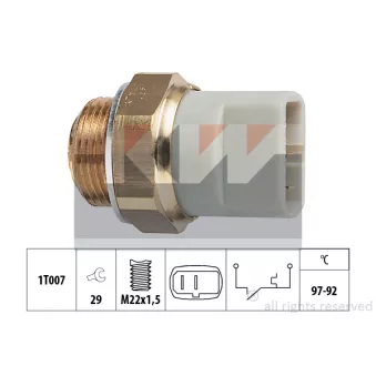 KW 550 279 - Interrupteur de température, ventilateur de radiateur