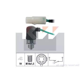 KW 560 179 - Contacteur, feu de recul