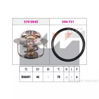 KW 579 993 - Thermostat, liqiuide de refroidissement