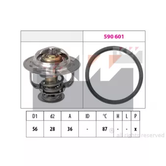 Thermostat, liqiuide de refroidissement KW [580 828]