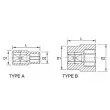 TOPTUL BAEA0804 - Douille 6 pans 1/4