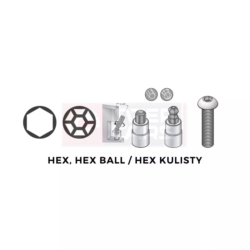 Embout BTR sur douille 1/4