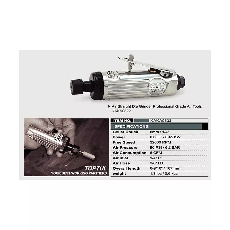 Meuleuse droite TOPTUL KAKA0822 - Visuel 1