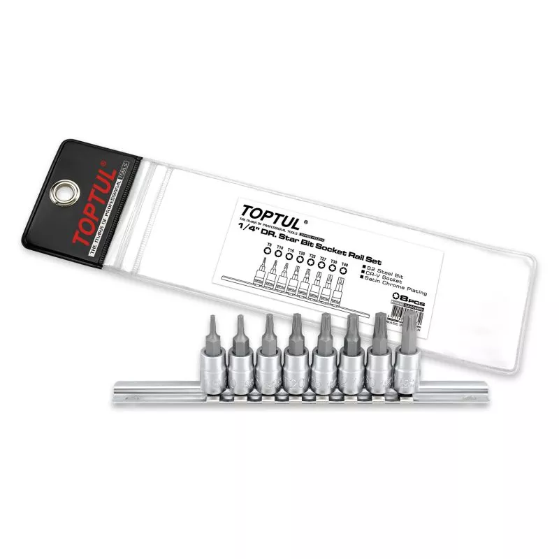 Jeu d'embouts sur douilles 1/4