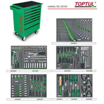 Servante avec outils TOPTUL GE-26105