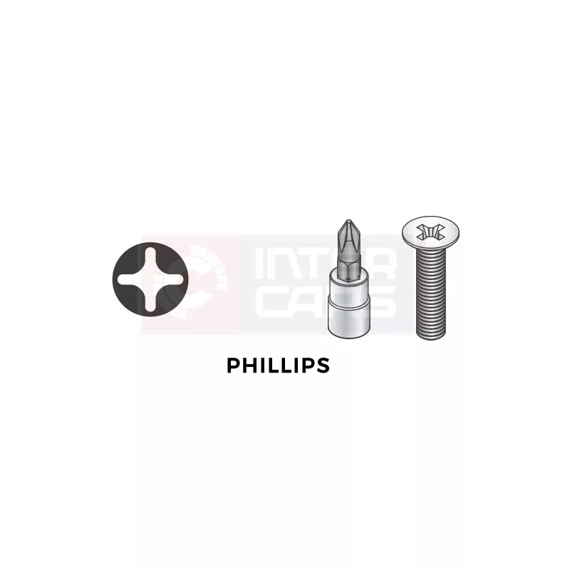 Embout Philips PH sur douille 1/4