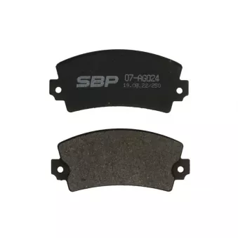 Jeu de 4 plaquettes de frein avant SBP 07-AG024 pour LANCIA TREVI 2000 Volumex - 135cv