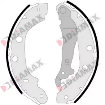 Jeu de 4 plaquettes de frein arrière DIAMAX [N01017]