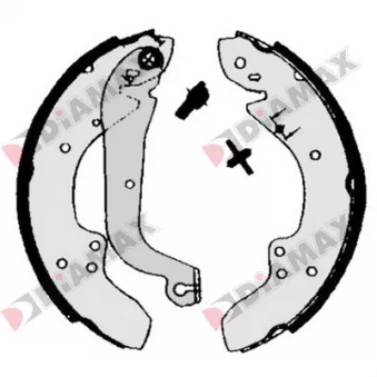 DIAMAX N01031 - Jeu de 4 plaquettes de frein arrière